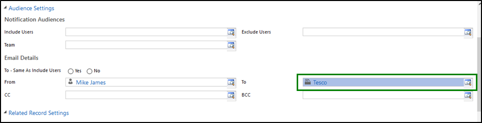 Event Based Alert Dynamics 365