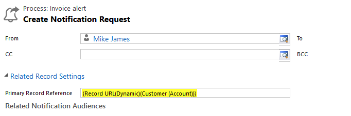 Event Based Alert Dynamics 365