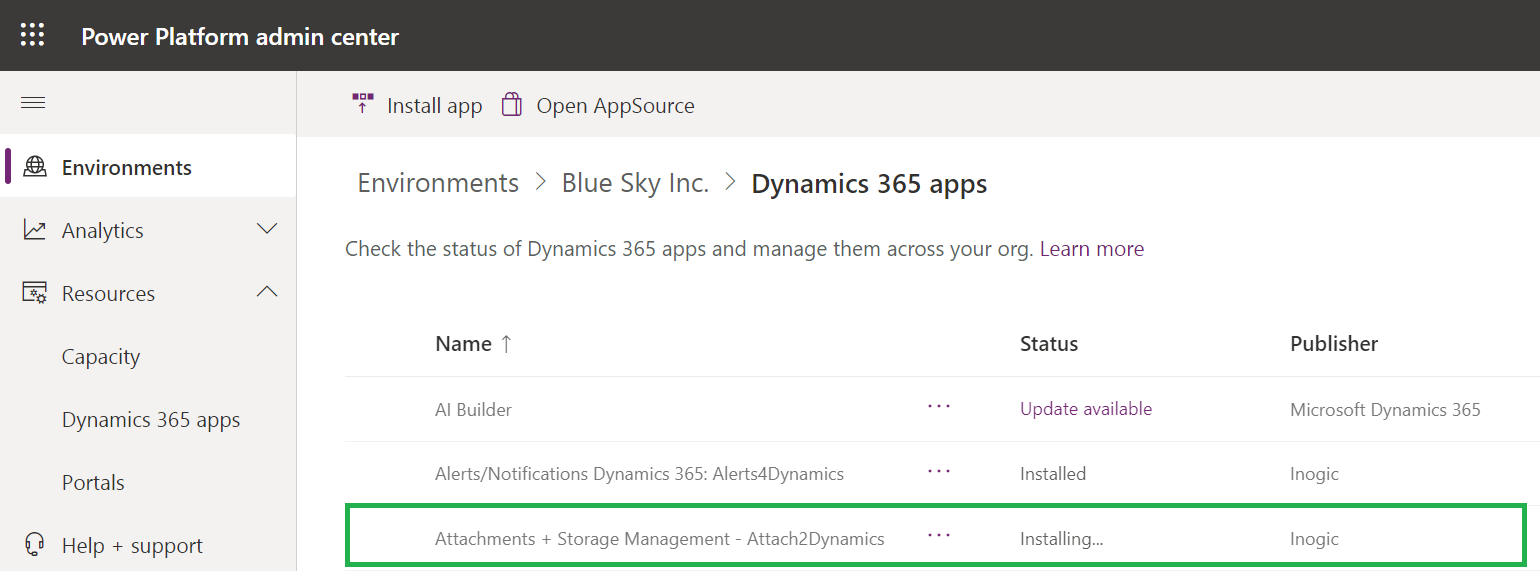 Install from Microsoft AppSource