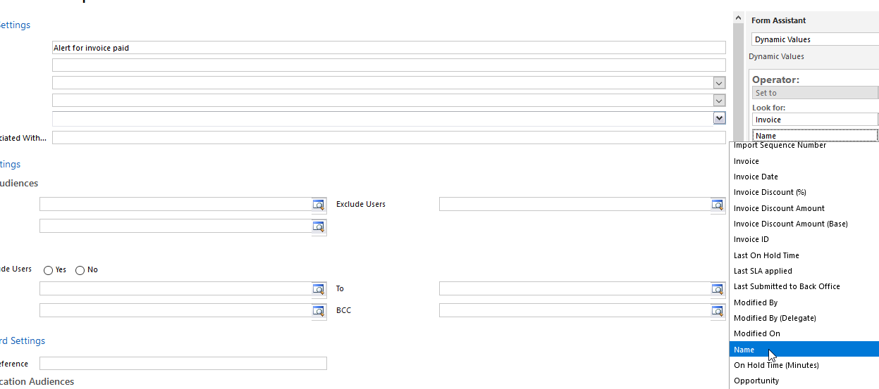 Event Based Alert Dynamics 365