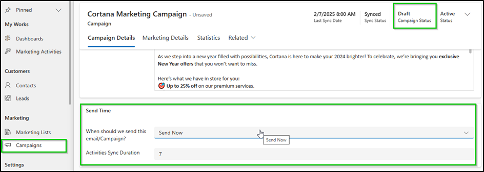 Design, Sync, & Send Mailchimp Campaigns Within Dynamics 365