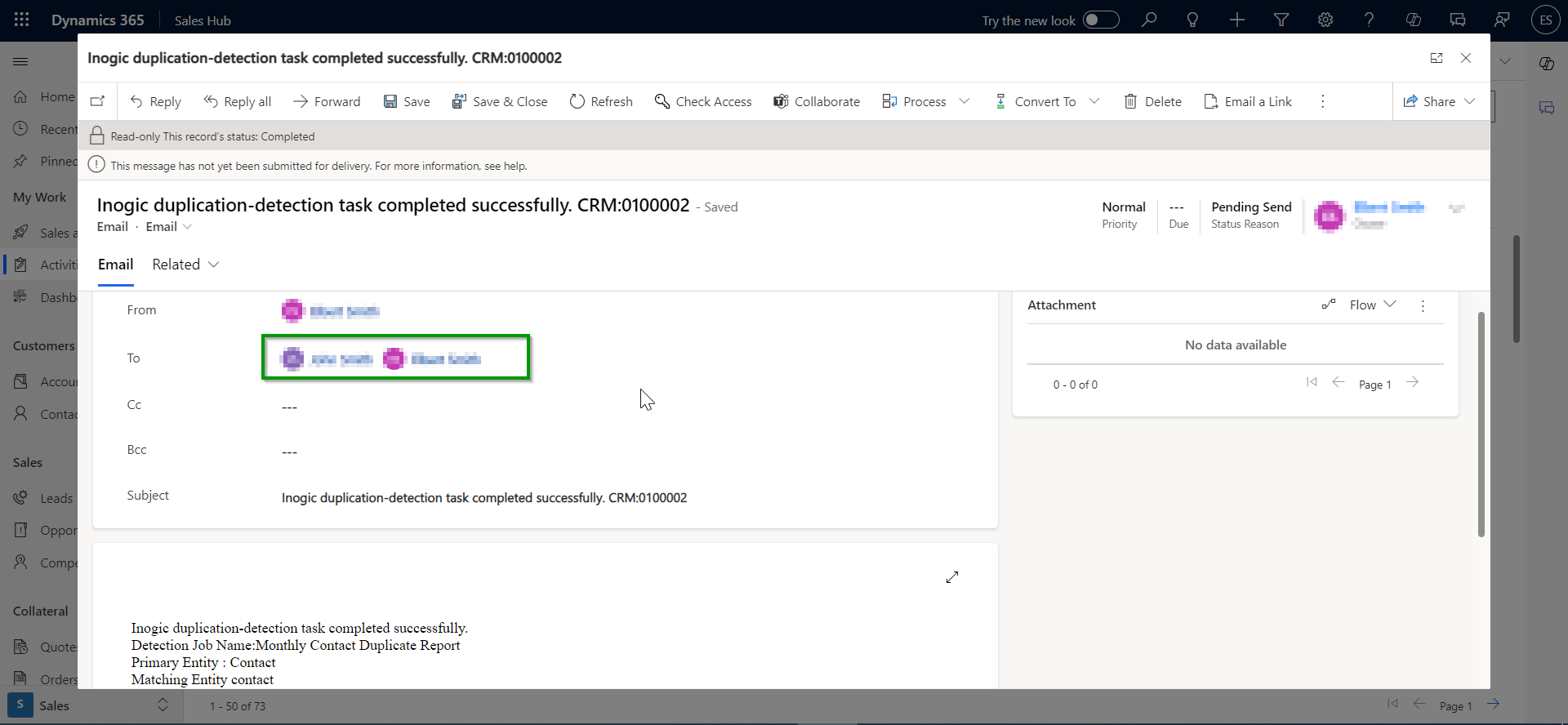 Schedule Duplicate Detection Job