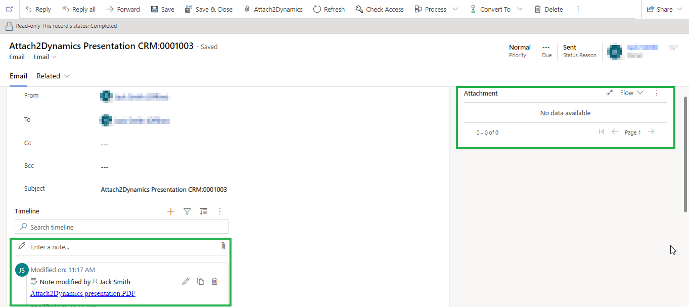 Move/Copy Dynamics 365 CRM Attachments