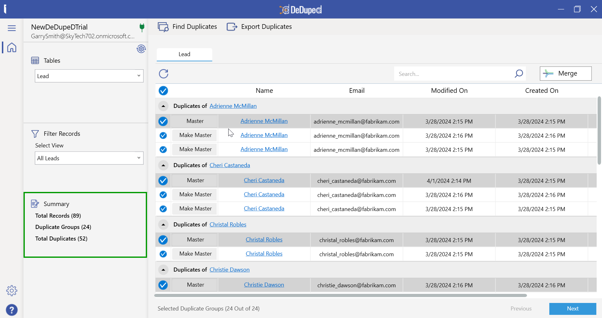 Clean Up History Duplicate Records in Bulk
