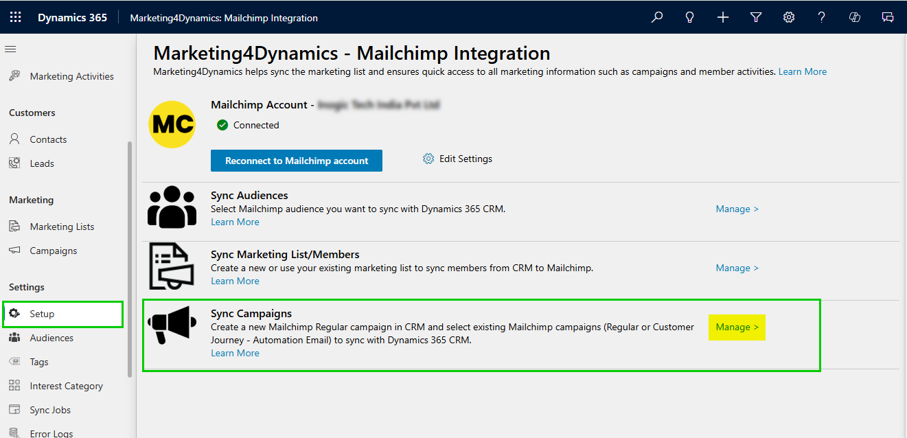 Design, Sync, & Send Mailchimp Campaigns Within Dynamics 365