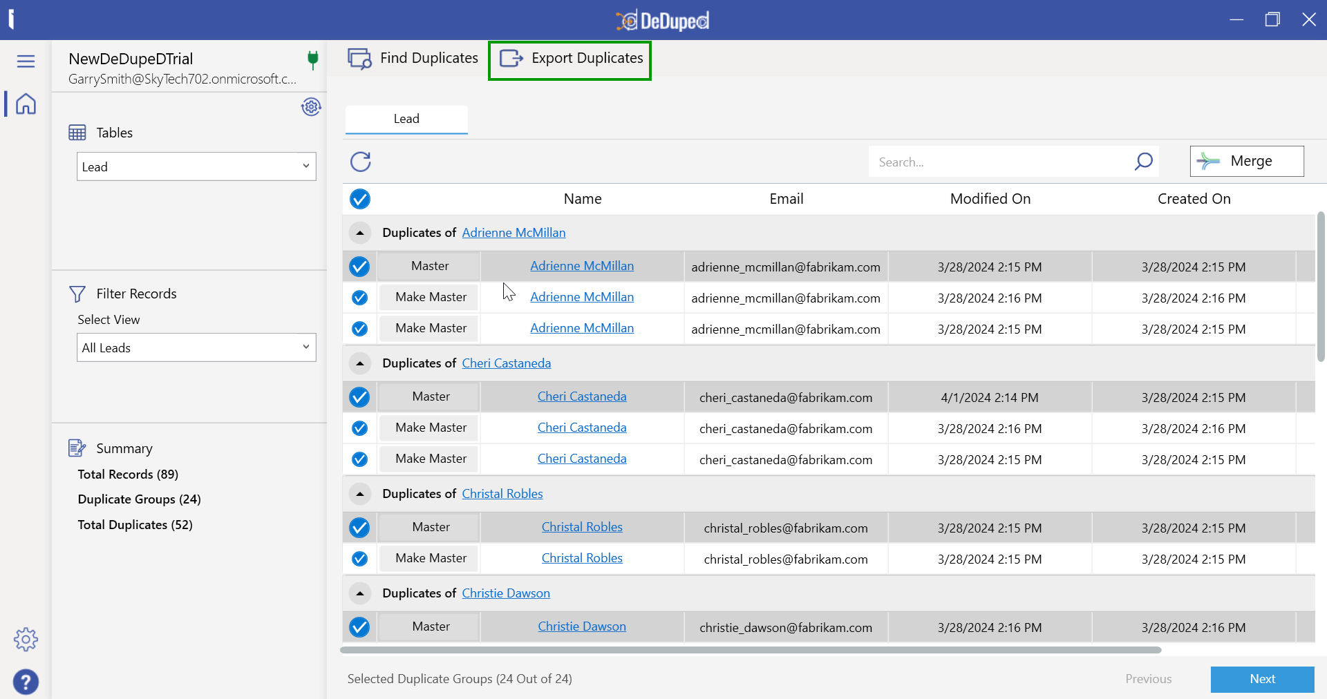 Clean Up History Duplicate Records in Bulk